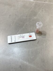 비타민D 신속테스트키트 테스트중