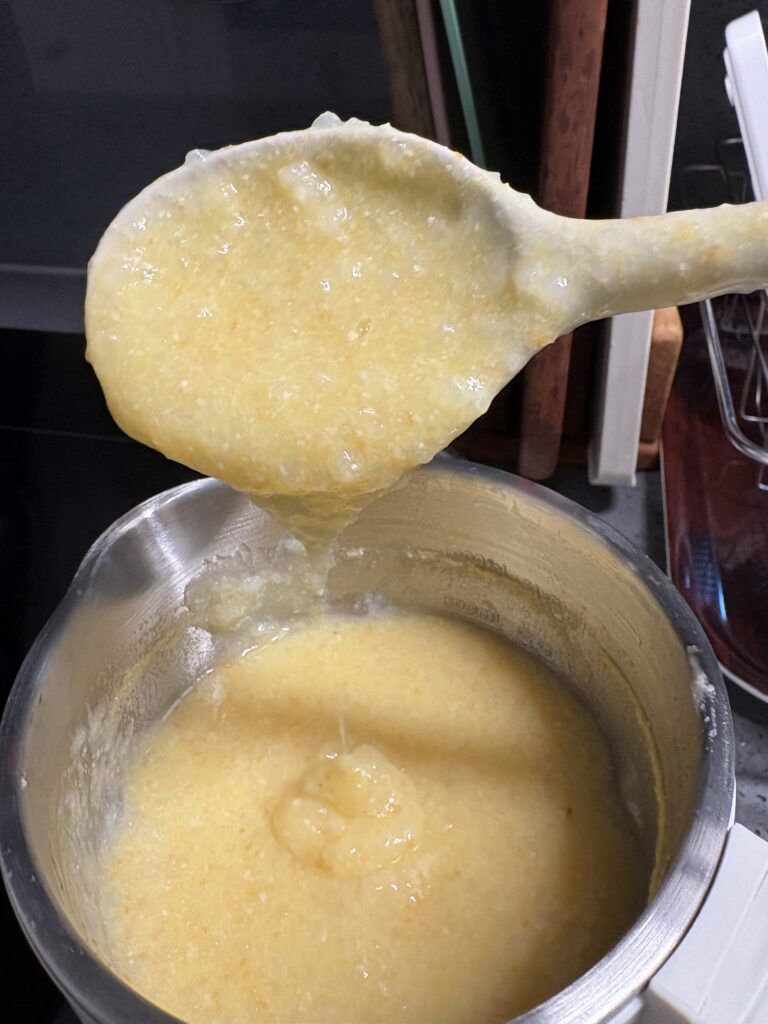 마이쿠커 이유식 중기 고구마닭가슴살사과죽 실패1