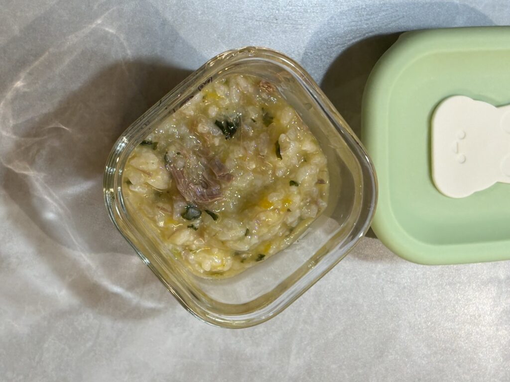 마이쿠커 소고기단호박 이유식 결과