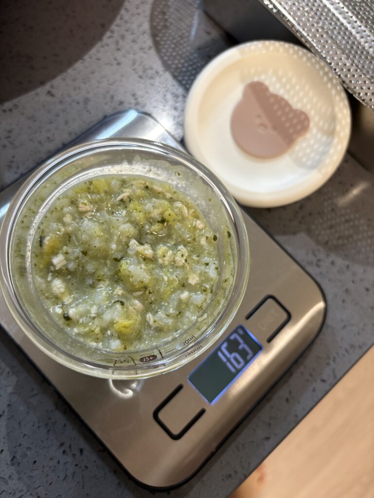 닭고기알배추시금치 중기이유식