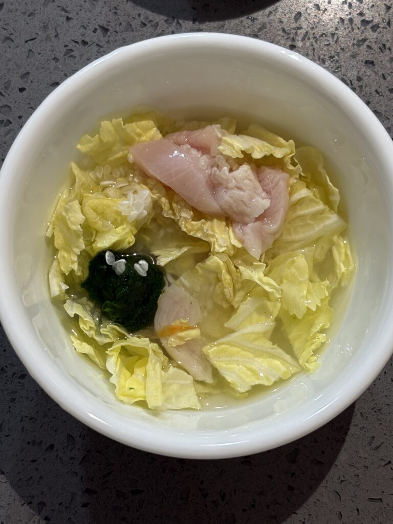 닭고기알배추시금치 중기이유식 재료