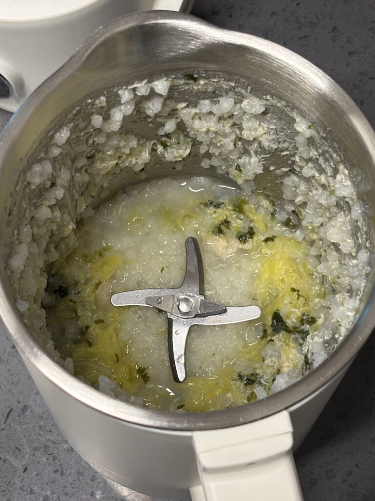 마이쿠커 닭고기 알배추 청경채 이유식 이유식모드