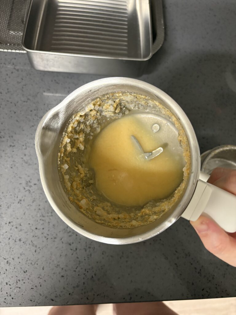 마이쿠커 이유식 모드 결과