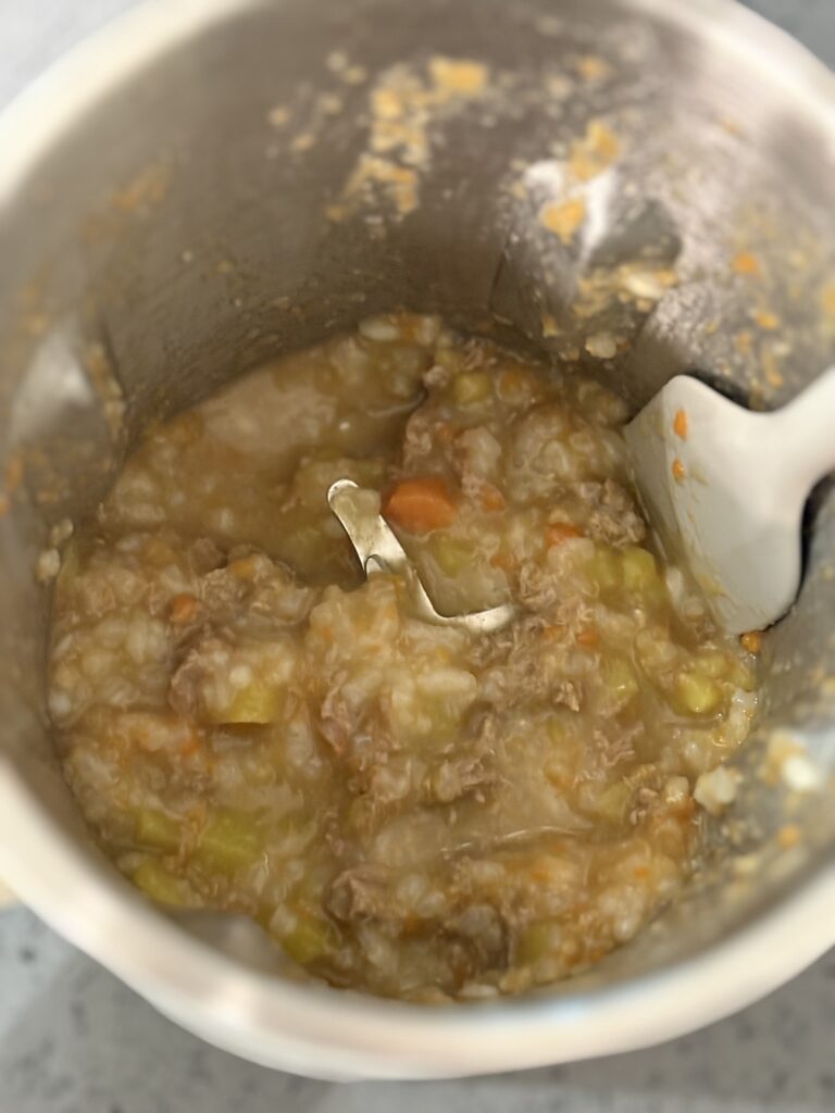 소고기애호박당근 중기이유식 완성