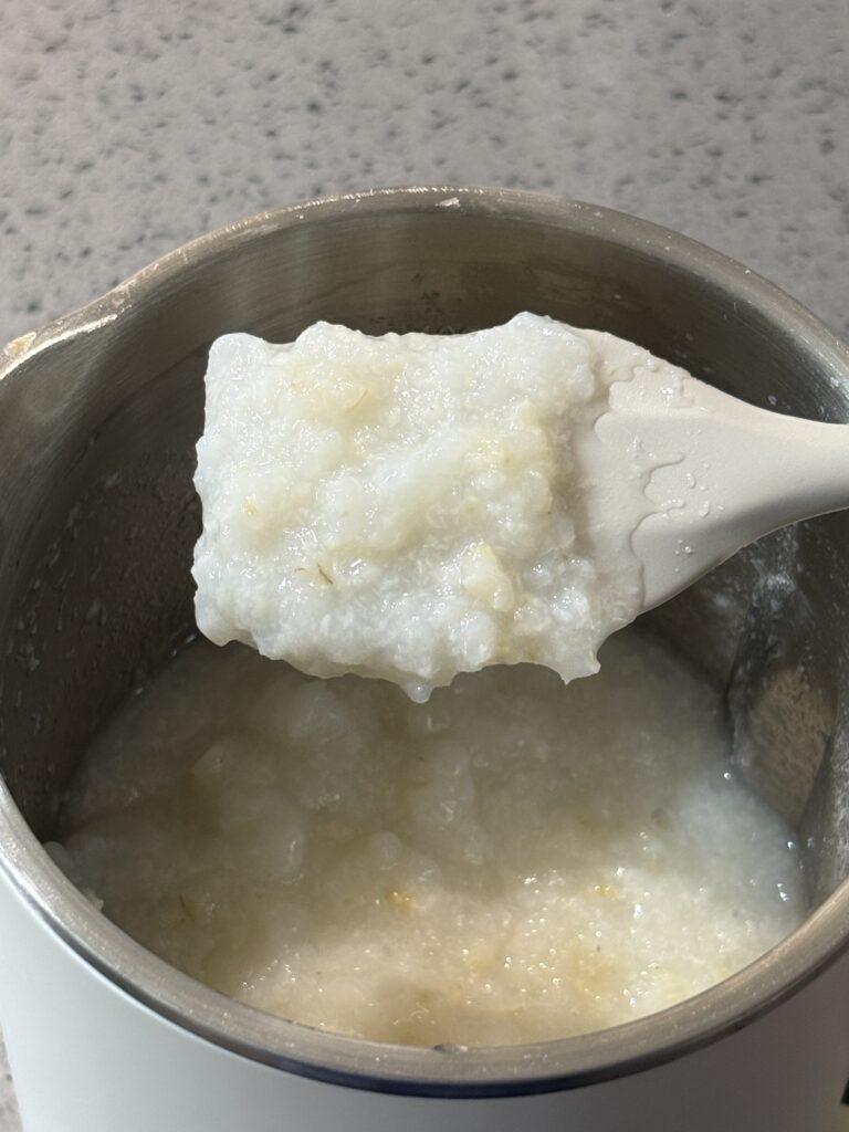 가자미살 중기 이유식 완성