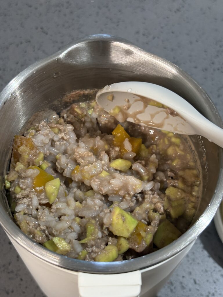 소고기 단호박 애호박 이유식 건강죽 모드